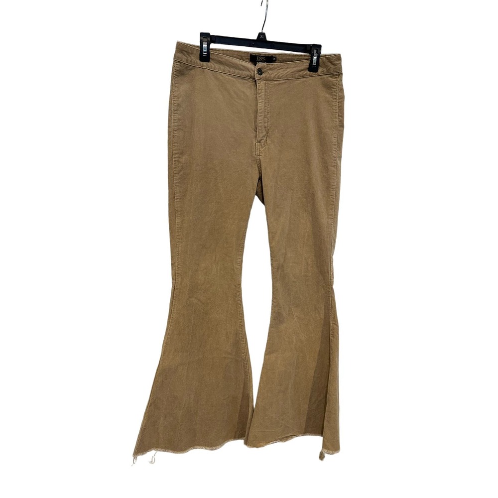 L&B (Lucky & Blessed) Camel Corduroy High Rise Flares Women’s Size 14